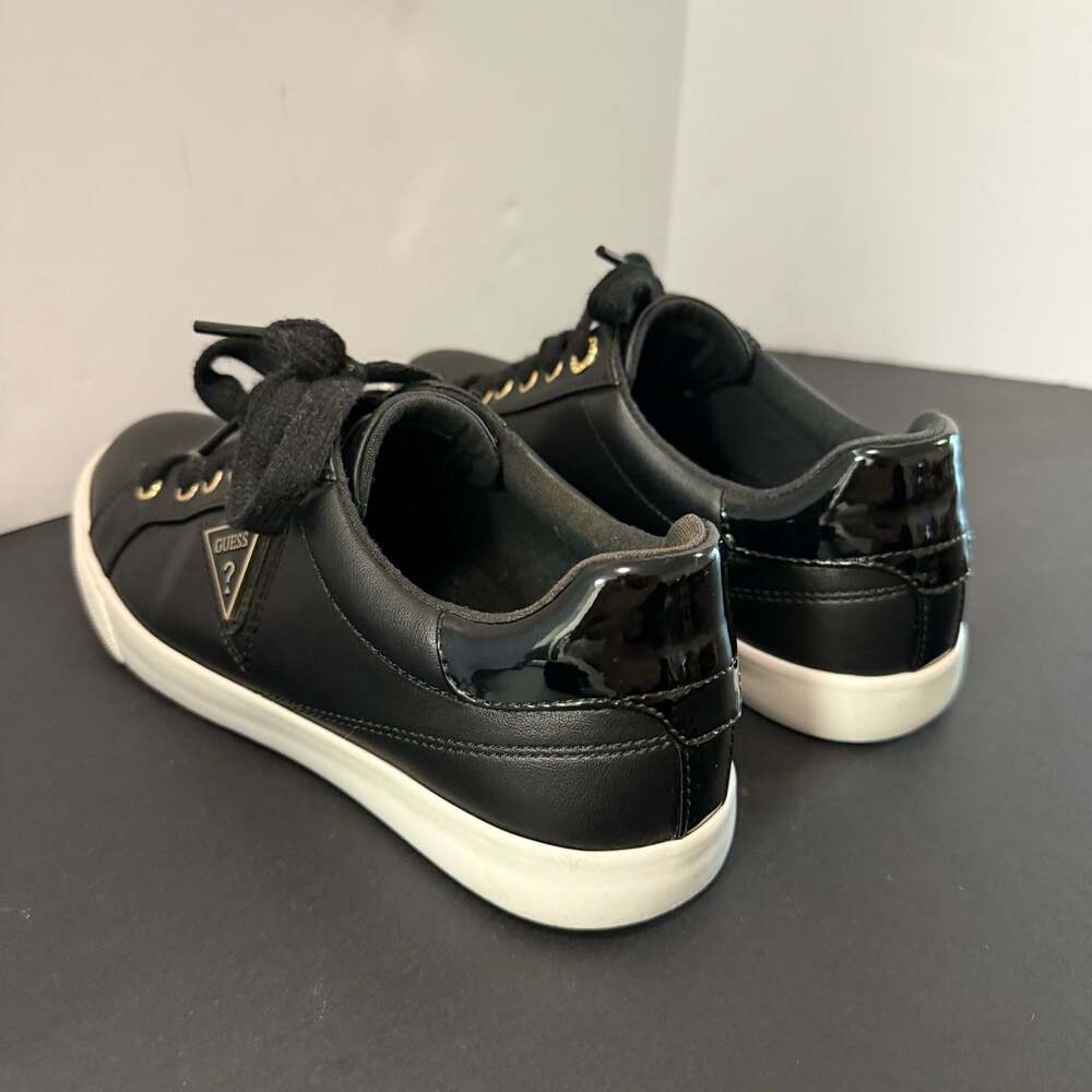 GUESS River Women's Black Low-Top Sneakers with Gold Hardware Size 7.5 - Picture 12 of 15